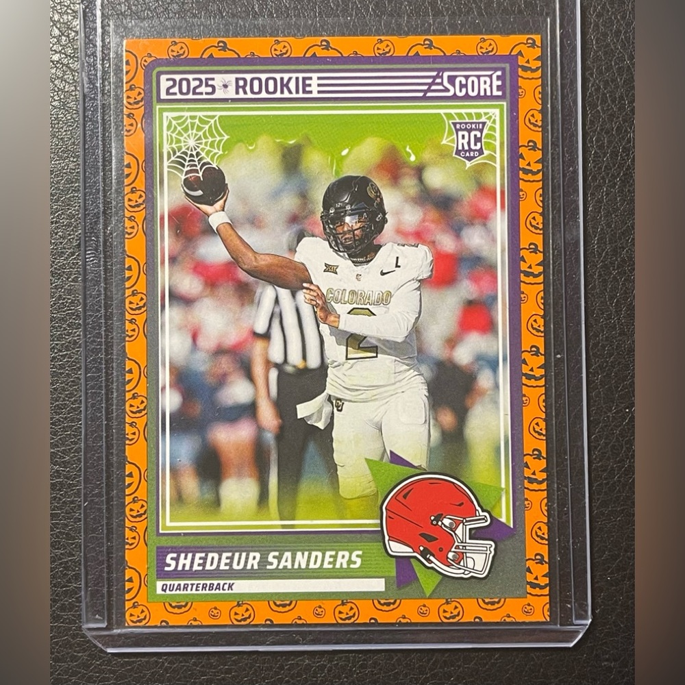 2025 Panini Score Trick A Treat Shedeur Sanders Cleveland Browns Rookie Card